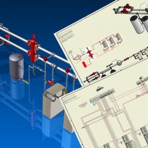 Steam Boiler Autocad Drawing